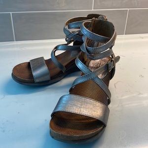 Miz Mooz Leather Wedge Sandals Size 38